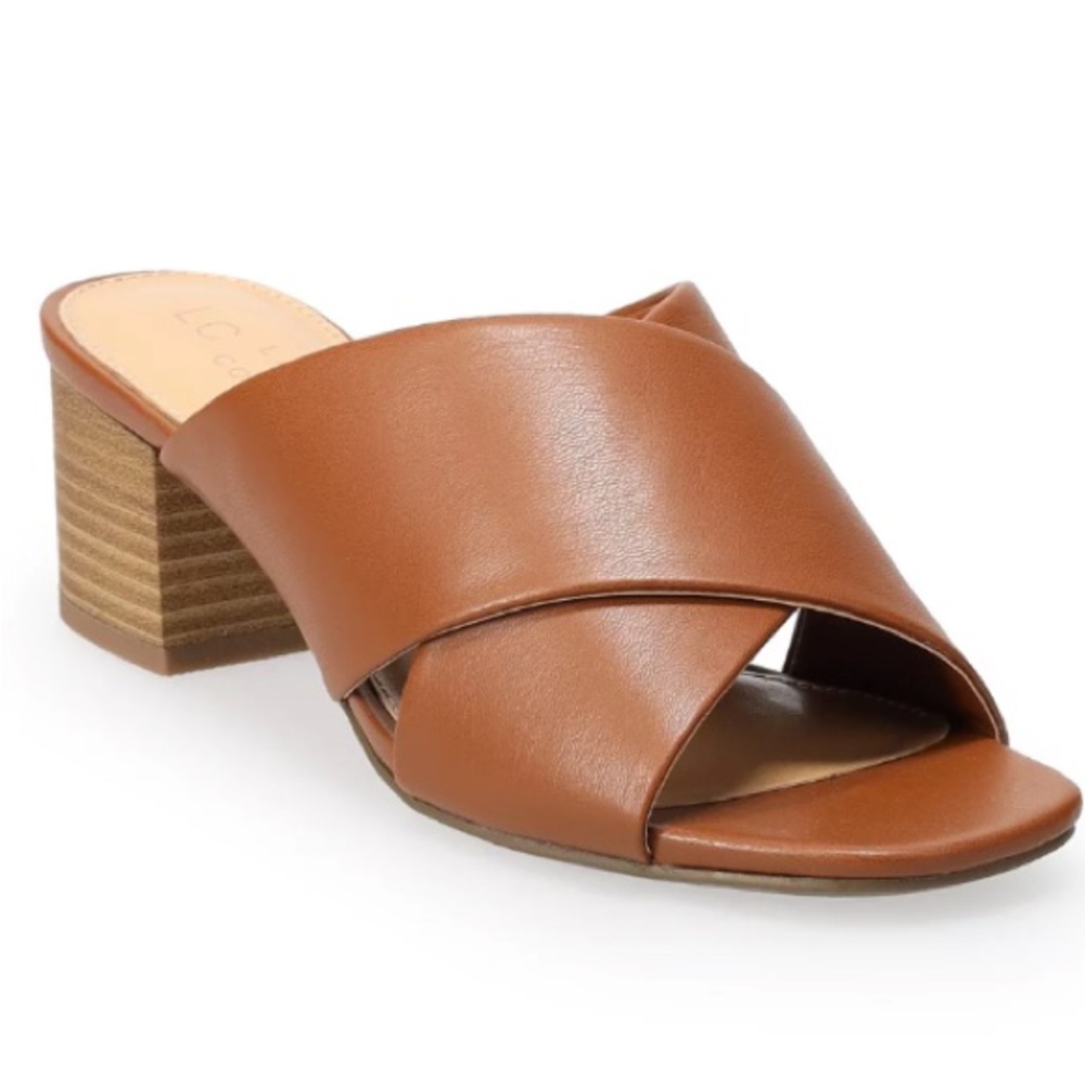 LC Lauren Conrad Sodapop Women's Block Heel Slide Sandals